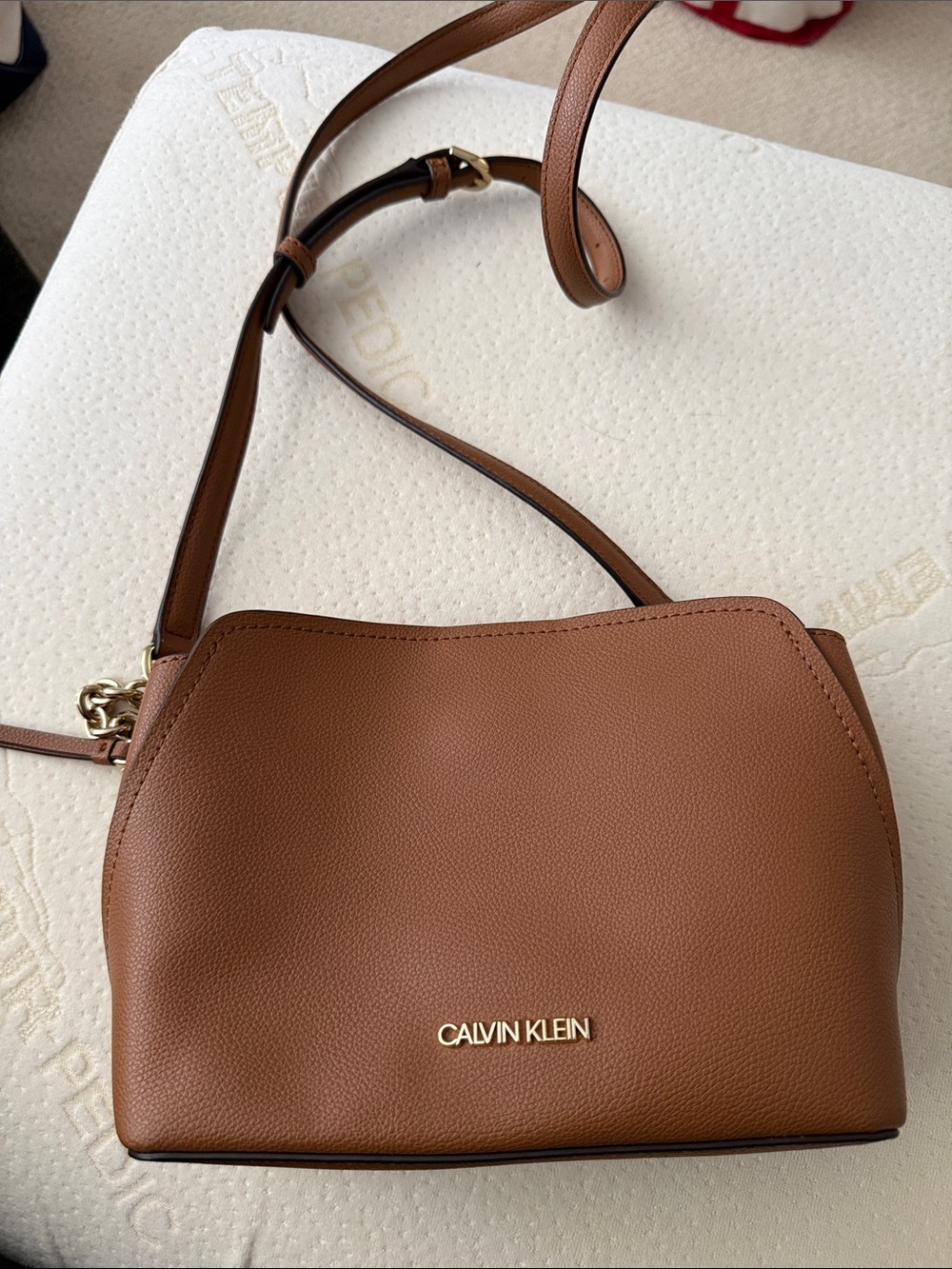 Calvin Klein Pebble Leather Crossbody Bag